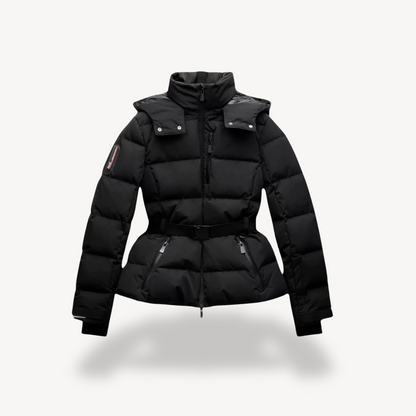 Women's Elegant Belted Puffer Jacket