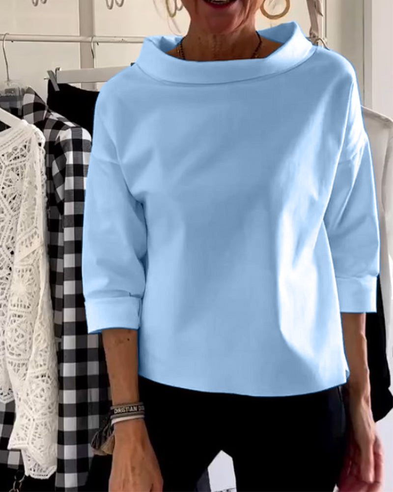 Women's Short Sleeve Top Modern Chic
