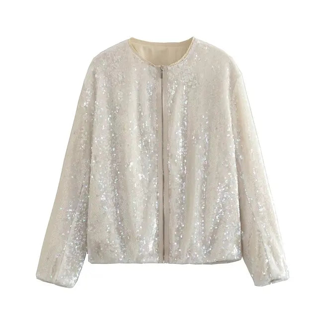 Elegante Damenjacke Glänzend - IdealeKleiden