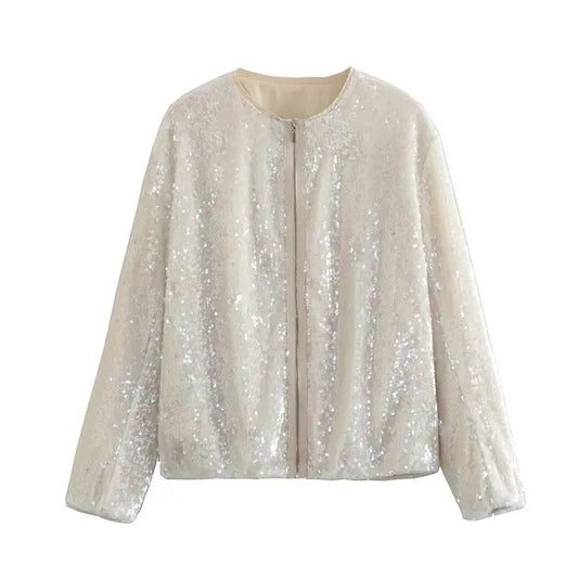 Elegante Damenjacke Glänzend - IdealeKleiden