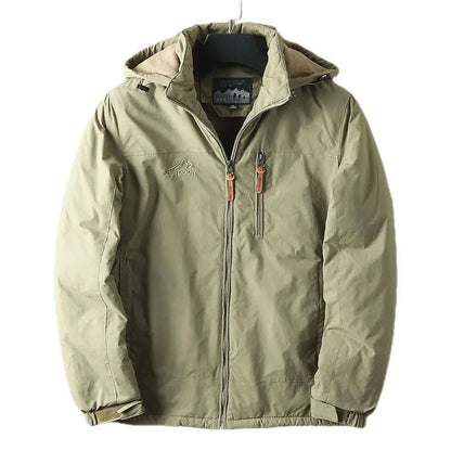 Men's Winter Jacket Fleece Insulated Hooded