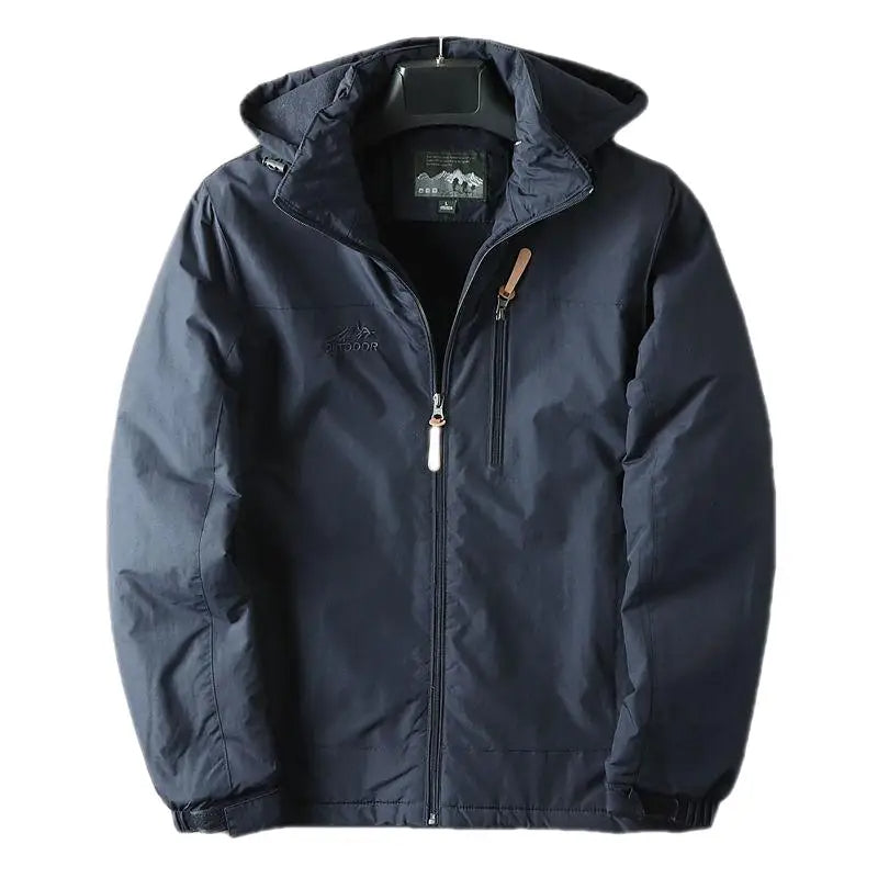 Men's Winter Jacket Fleece Insulated Hooded