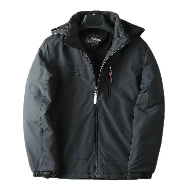 Men's Winter Jacket Fleece Insulated Hooded