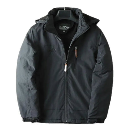 Men's Winter Jacket Fleece Insulated Hooded