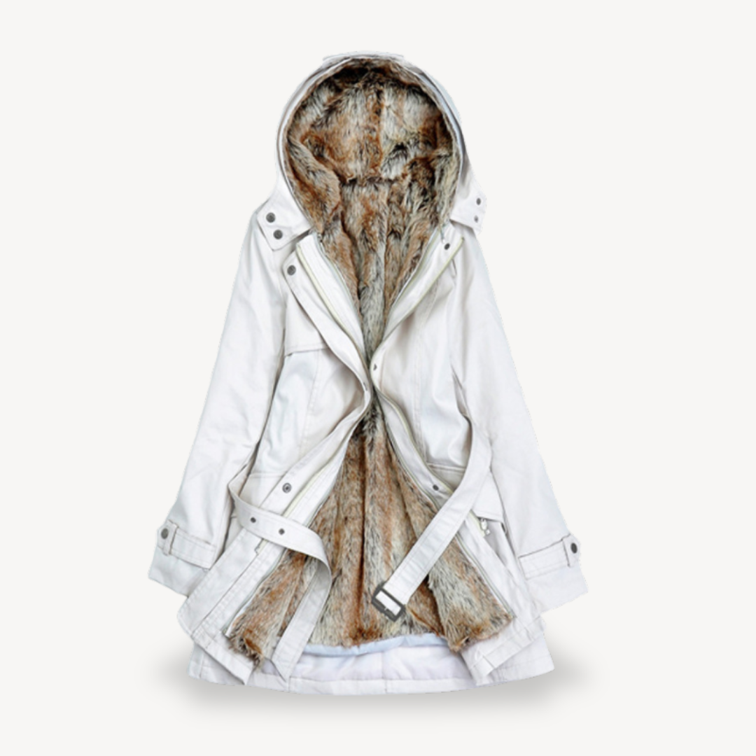 Women's Parka Jacket Winter Warm Faux Fur