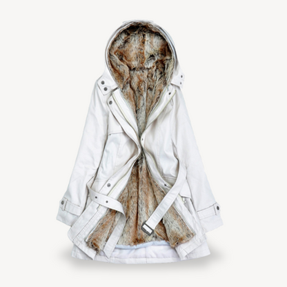 Women's Parka Jacket Winter Warm Faux Fur
