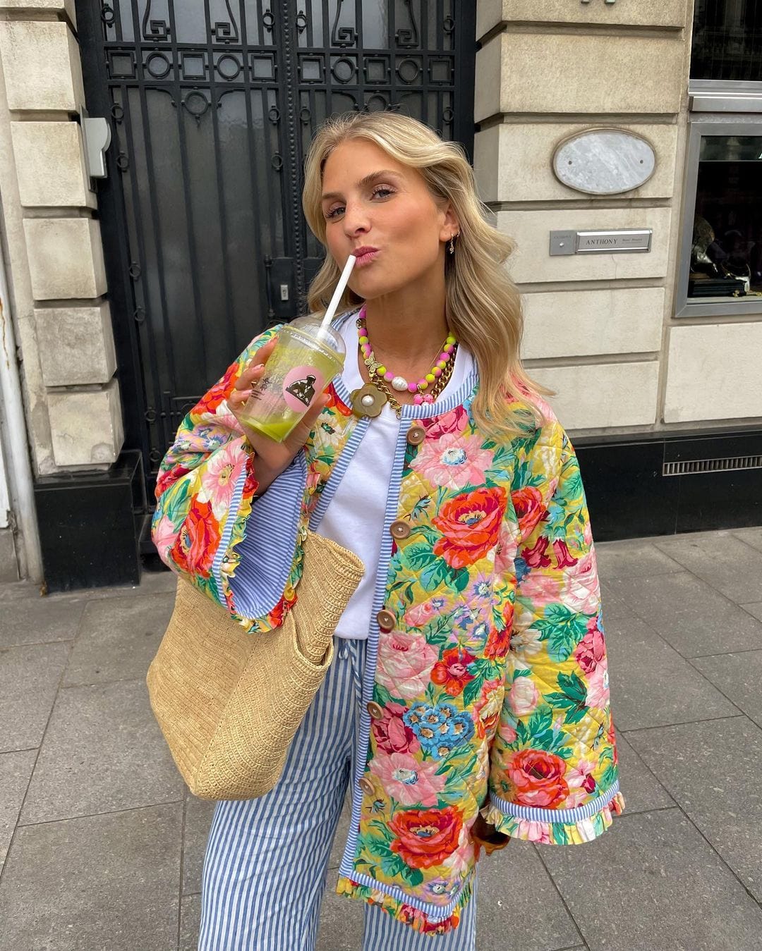 Colorful women's transitional jacket