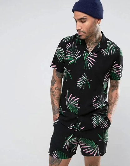 Men's Short Sleeve Set Summer Two-Piece