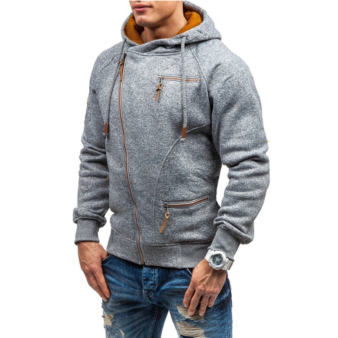Herren Weste Kapuze Modern Sportlich - IdealeKleiden