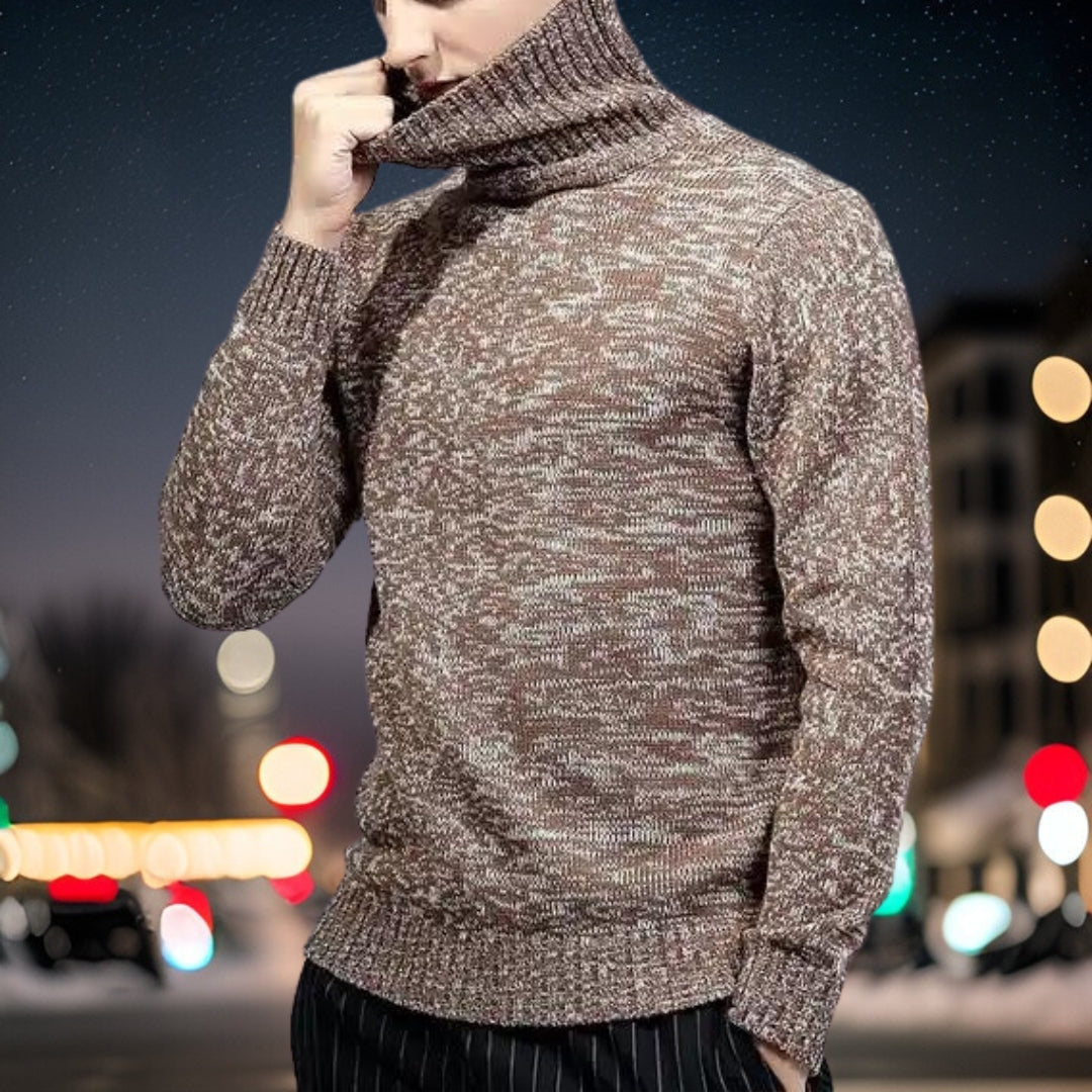 Men's Fine Knit Pullover Elegance