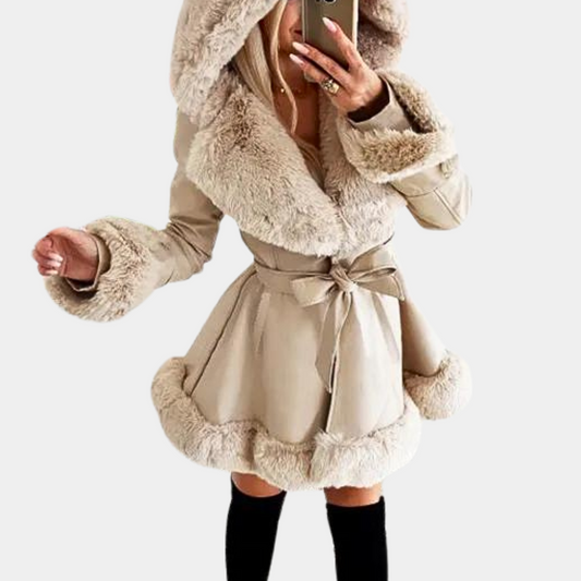 Damen Winterjacke Warm Kapuzenjacke Stilvoll - IdealeKleiden