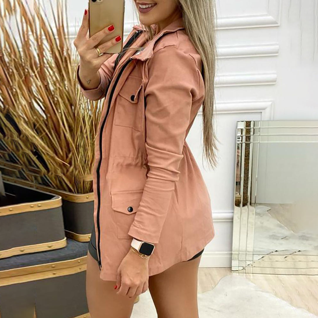 Stilvolle Herbstjacke Frauen Modern - IdealeKleiden