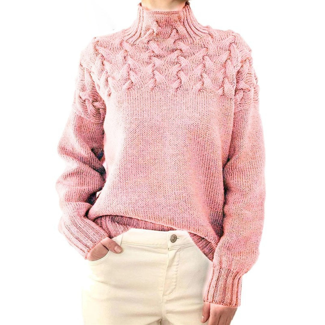 Stylish sweater with a turtleneck design