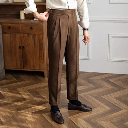 Comfortable Men's Trousers Straight Casual Style