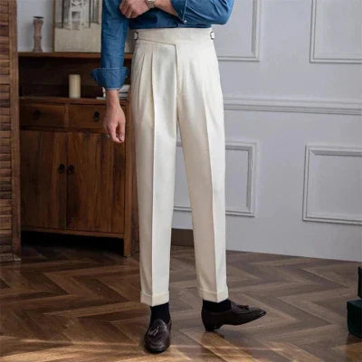 Comfortable Men's Trousers Straight Casual Style