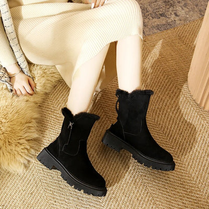 Stylish Winter Boots Women Plush Platform
