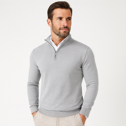 Men's Quarter-Zip Pullover Modern Sporty
