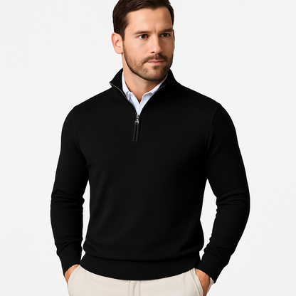Men's Quarter-Zip Pullover Modern Sporty