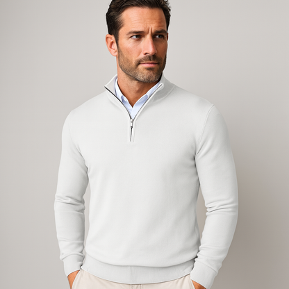 Men's Quarter-Zip Pullover Modern Sporty