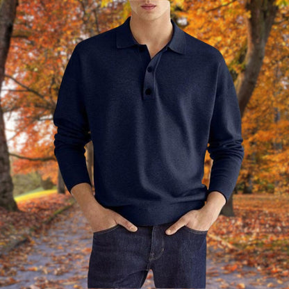 Men's Polo Sweater Classic Modern