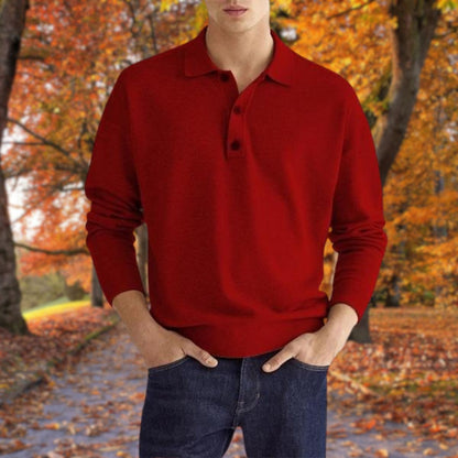 Men's Polo Sweater Classic Modern
