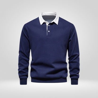 Men's Polo Sweater Casual Collar Style