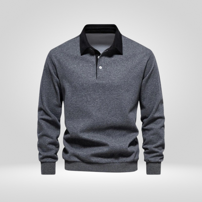 Men's Polo Sweater Casual Collar Style