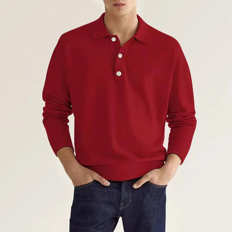 Men's Classic Collared Polo Sweater