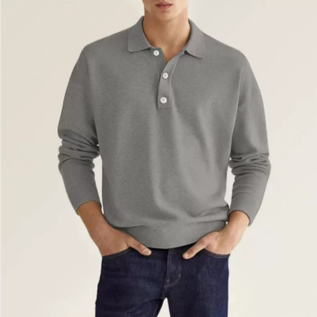 Men's Classic Collared Polo Sweater