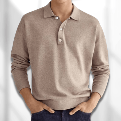 Herren Polo Pullover Klassisch Mit Kragen - IdealeKleiden