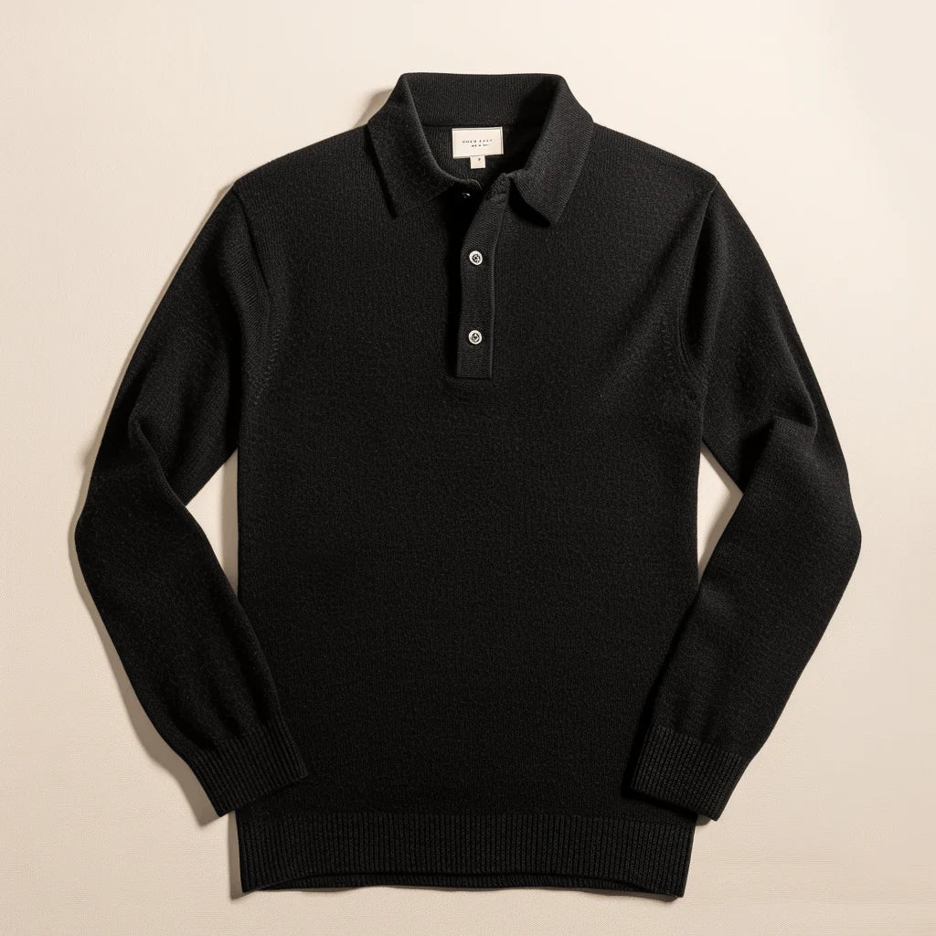 Men's Modern Collared Knit Sweater