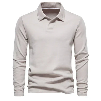 Herren Polo Langarm-Shirt Bequem - IdealeKleiden