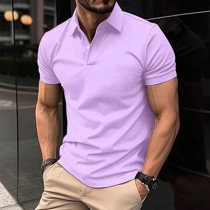 Men's Short-Sleeve Polo Shirt Modern Style