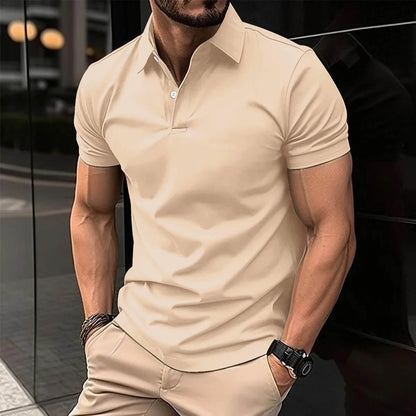 Men's Short-Sleeve Polo Shirt Modern Style