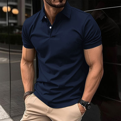 Men's Short-Sleeve Polo Shirt Modern Style