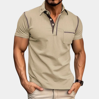 Men's Short Sleeve Polo Shirt Modern Design