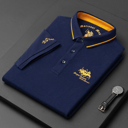 Men's Linen Short-Sleeve Polo Shirt