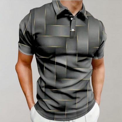Classic Men's Short Sleeve Polo Shirt Summer