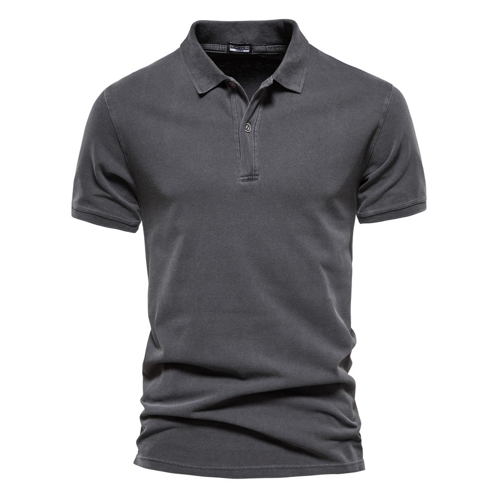Men's Short-Sleeve Polo Shirt Elegant Look