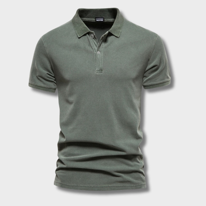 Men's Polo Shirt Casual Modern Half-Button