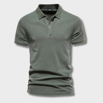 Men's Polo Shirt Casual Modern Half-Button