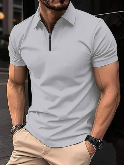 Men's Short-Sleeve Polo Shirt Elegant Design