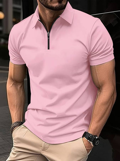 Men's Short-Sleeve Polo Shirt Elegant Design