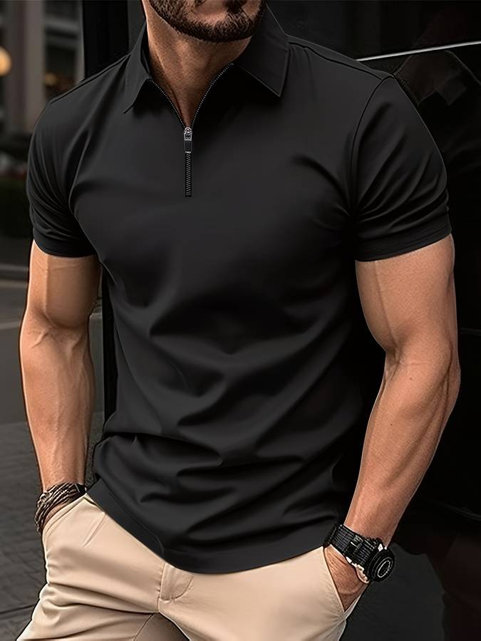 Herren Polo T-Shirt Kurzarm Elegantes Design - IdealeKleiden