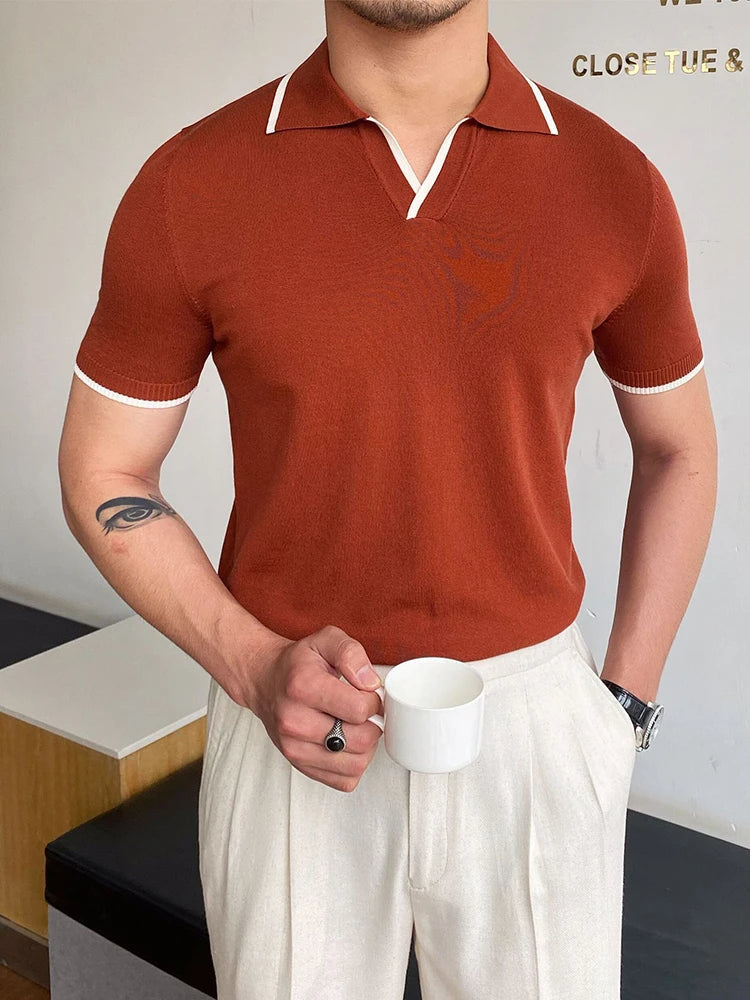 Men's Short-Sleeve Polo Shirt Casual