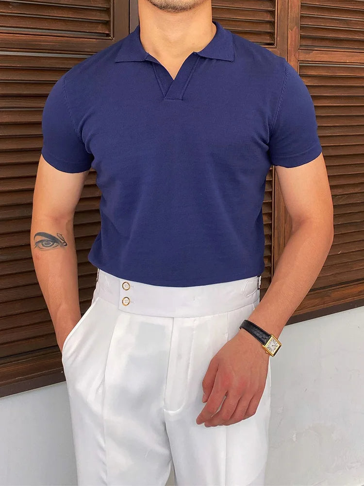 Men's Short-Sleeve Polo Shirt Casual