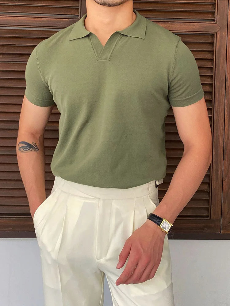 Men's Short-Sleeve Polo Shirt Casual