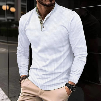 Men's Classic Long-Sleeved Polo Shirt