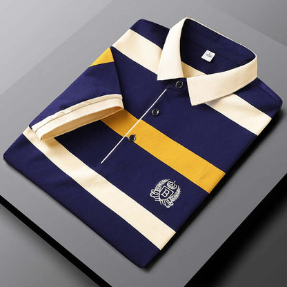 Men's Striped Polo Shirt