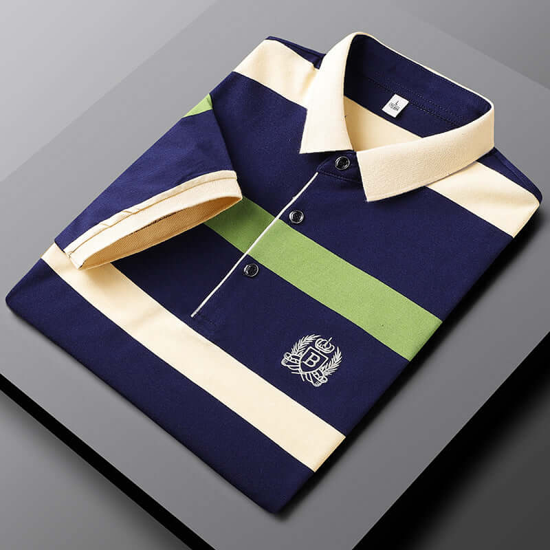 Men's Striped Polo Shirt